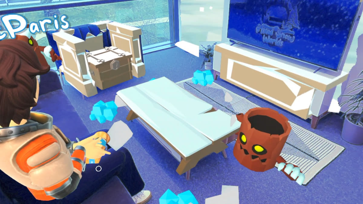 Mixed Snow Worlds - defending your room with the snow cannon